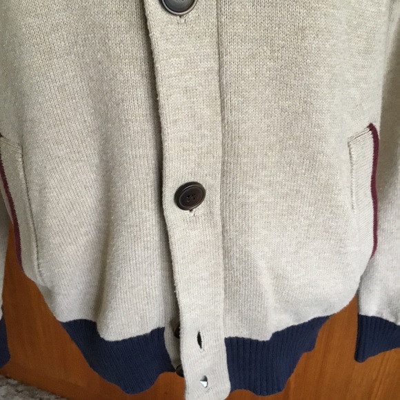 TOMMY HILFIGER LETTERMAN SHAWL COLLAR CARDIGAN - Picture 7 of 9